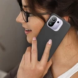 Telefontok Xiaomi Mi 11 Pro - fekete szilikon tok-4