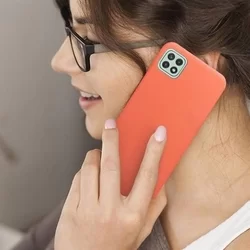 Telefontok Samsung Galaxy A22 5G - piros szilikon tok-5