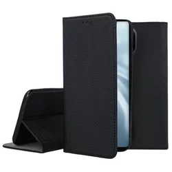 Telefontok Xiaomi Mi 11 5G - fekete mágneses szilikon keretes könyvtok-1