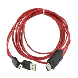 Adapter: HDMI - Micro USB piros MHL média adapter okostelefonhoz-1