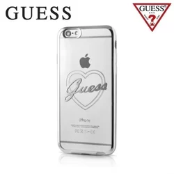 Telefontok iPhone 7/8 - Guess Heart TPU Tok - Silver-1