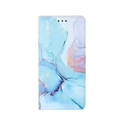 Telefontok Xiaomi Redmi Note 10 5G / Xiaomi Poco M3 Pro 5G - Smart Trendy marble 1 mágneses szilikon keretes könyvtok-1