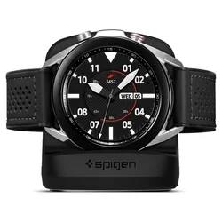 Samsung Galaxy Watch 3 / Watch4 SPIGEN - okosóra tartó - fekete szilikon-2