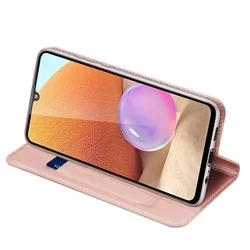 Telefontok Samsung Galaxy A32 4G - Dux Ducis rose gold flipcover tok-4