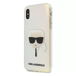 Telefontok iPhone X/XS - Karl Lagerfeld Iridescent Karl`s Head Hátlap Tok-6