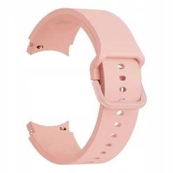 Samsung Galaxy Watch 4 (40 / 42 / 44 / 46 mm) okosóra szíj - púder pink szilikon szíj-1