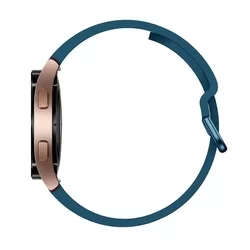 Samsung Galaxy Watch 4 (40 / 42 / 44 / 46 mm) okosóra szíj - türkiz kék szilikon szíj-2