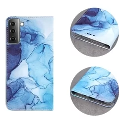 Telefontok Samsung Galaxy S21 FE - Smart Trendy marble 2 mágneses szilikon keretes könyvtok-2