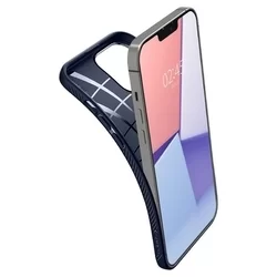 Telefontok iPhone 13 Pro - SPIGEN LIQUID AIR kék hátlap tok-4