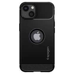 Telefontok iPhone 13 mini - SPIGEN Rugged Armor Fekete hátlap tok-1