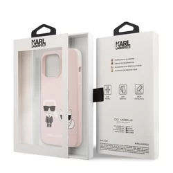 Telefontok iPhone 13 Pro Max - Karl Lagerfeld Karl&Choupette pink hátlap tok-6