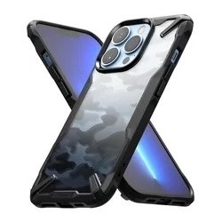 Telefontok iPhone 13 Pro - Ringke Fusion X Design terepmintás ütésálló hátlap tok-2