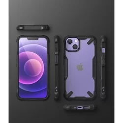 Telefontok iPhone 13 mini - Ringke Fusion X Design fekete ütésálló hátlap tok-6