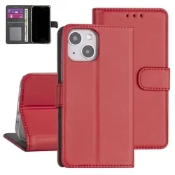 Telefontok iPhone 13 mini - Piros ráhajtófüles könyvtok-3