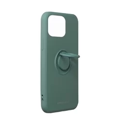 Telefontok iPhone 13 Pro Max - Roar Amber zöld szilikon tok, kitámasztó ujjgyűrűvel-2