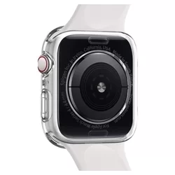 Apple Watch 4 / 5 / 6 / SE (44 mm) okosóra tok - SPIGEN Liquid Crystal átlátszó szilikon hátoldali tok-1
