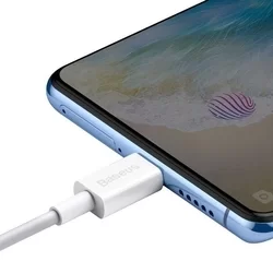 Kábel: Baseus CAMYS-02 - USB / MicroUSB fehér kábel 2A, 1m-3