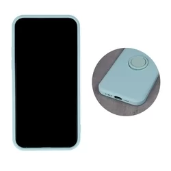 Telefontok iPhone 13 Pro Max - Grip zöld szilikon tok, kitámasztó ujjgyűrűvel-3