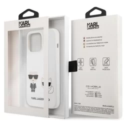 Telefontok iPhone 13 Pro - Karl Lagerfeld Karl&Choupette fehér hátlap tok-5