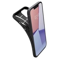 Telefontok iPhone 13 mini - SPIGEN LIQUID AIR fekete szilikon hátlap tok-3