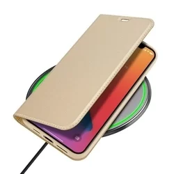 Telefontok iPhone 13 Pro - Dux Ducis arany kinyitható tok-4