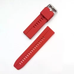 Huawei Watch GT / GT2 / GT2 Pro (46 mm) okosóra szíj - piros szilikon (22 mm)-1