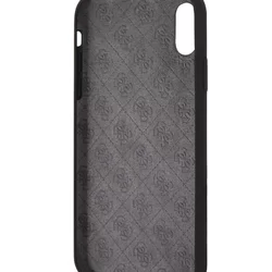 Telefontok iPhone XR - Guess Szilikon Arany Logo Tok - Fekete-3