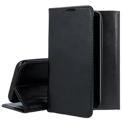 Telefontok Samsung Galaxy A03s - Smart Magnetic fekete szilikon keretes mágneses könyvtok-3