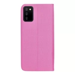 Telefontok Samsung Galaxy A03s - Senseo pink mágneses szilikon keretes könyvtok-1