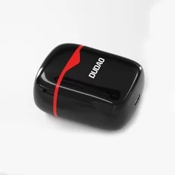 Headsett: Dudao U12 - fekete vezeték nélküli stereo headset, töltőtokkal-2