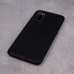 Telefontok Samsung Galaxy A03s - Defender Smooth ütésálló fekete hátlap tok-3
