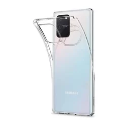 Telefontok Samsung Galaxy S10 Lite - átlátszó szilikon hátlap tok-1