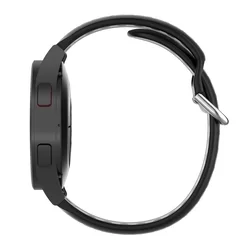 Samsung Galaxy Watch Active okosóra szíj - fekete-szürke szilikon szíj-2