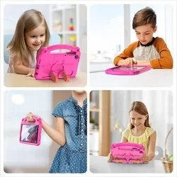 Tablettok Samsung Galaxy Tab A7 Lite (SM-T220, SM-T225) 8,7 - Dux Ducis Panda - pink, kitámasztható tablet tok-4