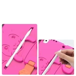 Tablettok iPad 2019 10.2 (iPad 7) - Dux Ducis Panda - pink, kitámasztható tablet tok-2