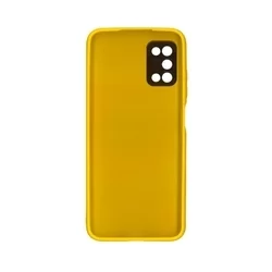 Telefontok Samsung Galaxy A03S - Forcell műbőr hátlap tok, sárga-1