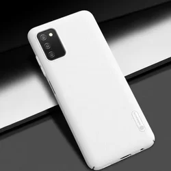 Telefontok Samsung Galaxy A03S - Nillkin Super Frosted fehér hátlap tok-2