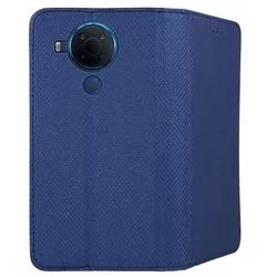 Telefontok Nokia 5.4 - kék mágneses szilikon keretes könyvtok-2