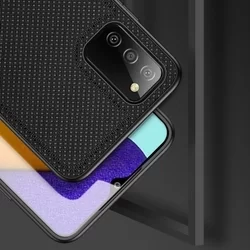 Telefontok Samsung Galaxy A03s - Dux Ducis Fino fekete műanyag tok, szilikon kerettel-2