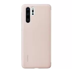 Telefontok Huawei P30 Pro - Eredeti Huawei S-View pink kinyitható okostok-1