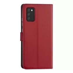 Telefontok Samsung Galaxy A03s - Piros ráhajtófüles könyvtok-1