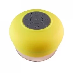 Bluetooth hangszóró: Cseppálló sárga tapadókorongos bluetooth hangszóró 3W BTS-06-1