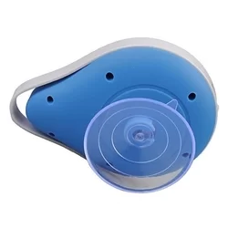 Bluetooth hangszóró: Vízálló tapadókorongos kék bluetooth hangszóró 3W-1