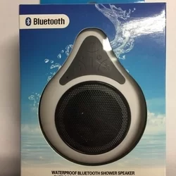 Bluetooth hangszóró: Vízálló tapadókorongos fehér bluetooth hangszóró 3W-1