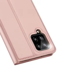 Telefontok Samsung Galaxy M22 - Dux Ducis rose gold flipcover tok-1