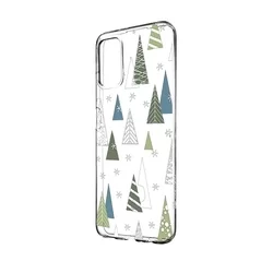 Telefontok Samsung Galaxy A03s - Forcell Frozen forest átlátszó mintás szilikon hátlap tok-3
