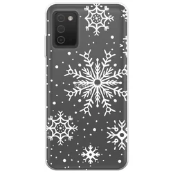 Telefontok Samsung Galaxy A03s - Forcell Snowstorm átlátszó mintás szilikon hátlap tok-2