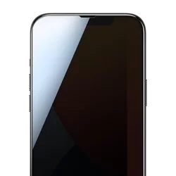 Üvegfólia iPhone 13 - Joyroom Knight 2.5D betekintésvédő üvegfólia fekete kerettel-1