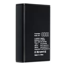 Powerbank: PURIDEA S15 - fekete power bank 10000mAh-1