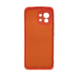 Telefontok Xiaomi Mi 11 5G - korallpiros szilikon hátlap tok-2